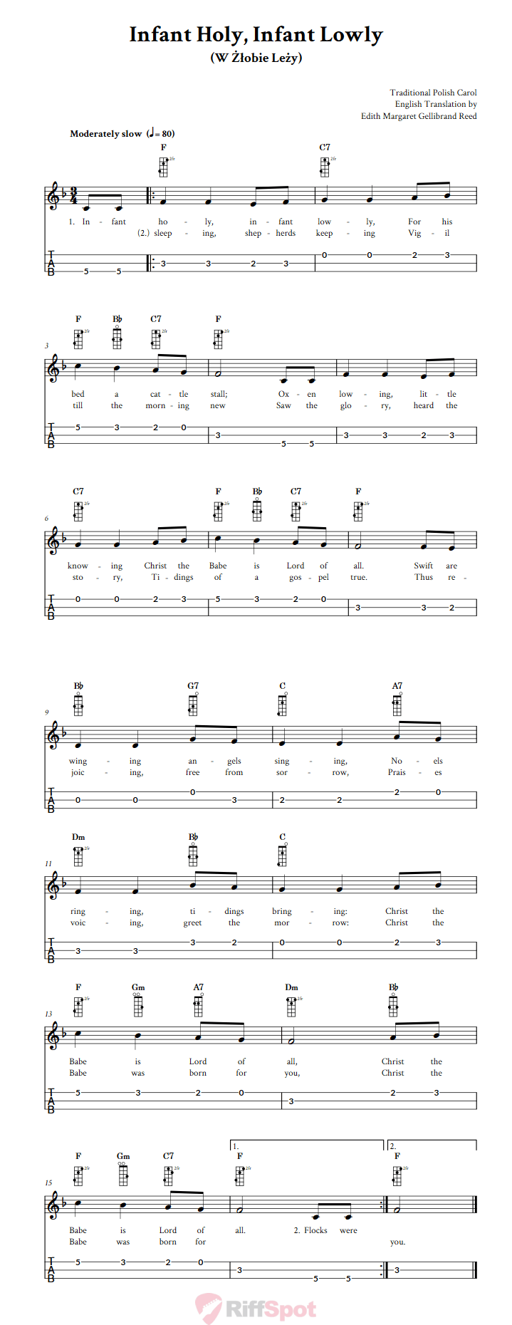 Infant Holy, Infant Lowly 3-String Cigar Box Guitar Tab