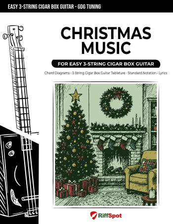 Christmas Music for Easy 3-String Cigar Box Guitar - PDF Ebook