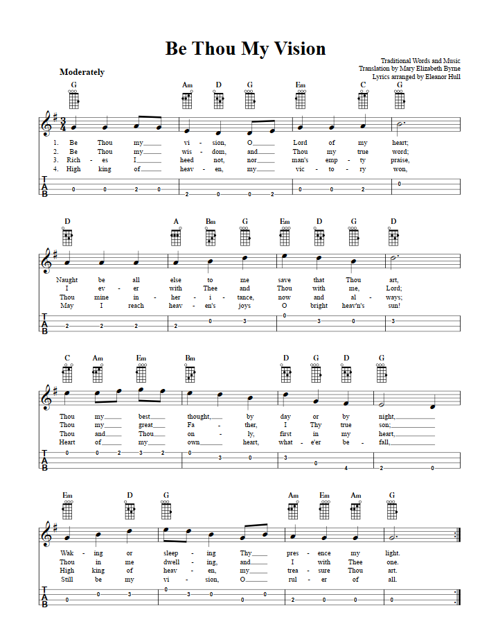 baritone ukulele chords