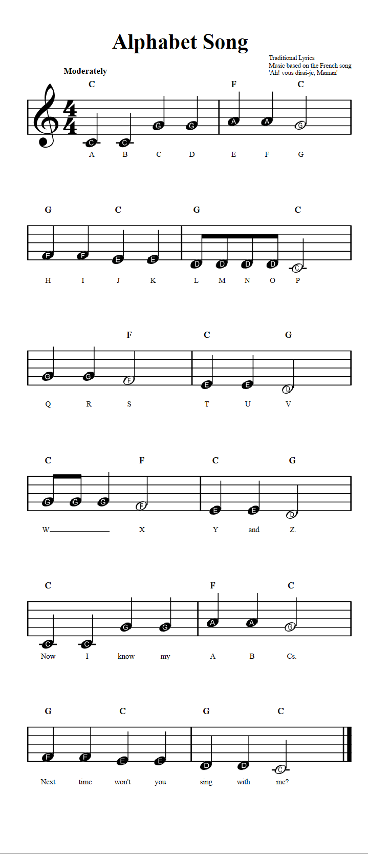 Piano Chords Alphabets Volambisuctc