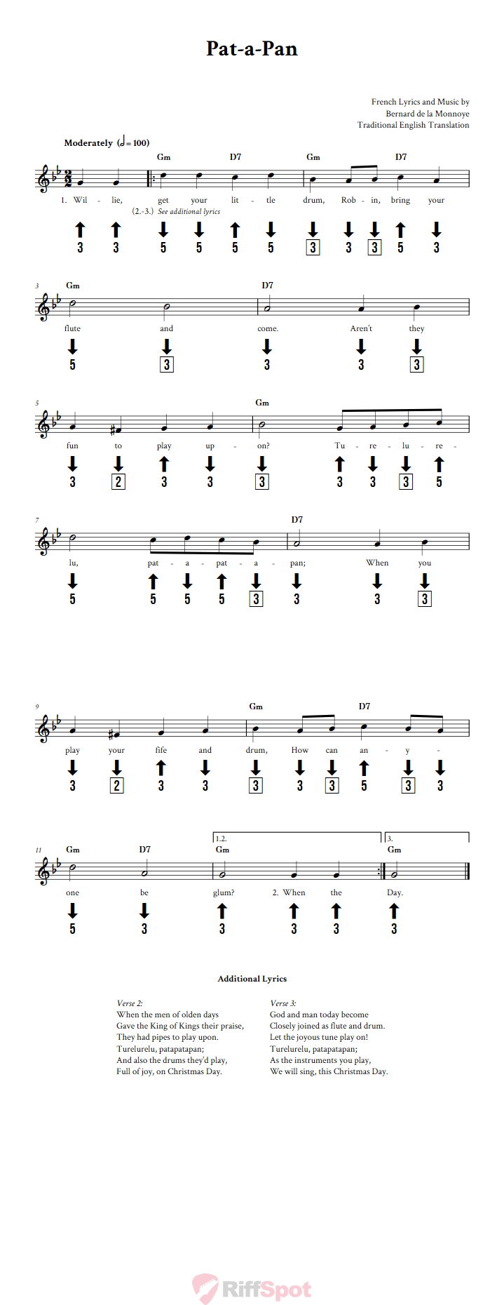 Pat-A-Pan Chromatic Harmonica Tab