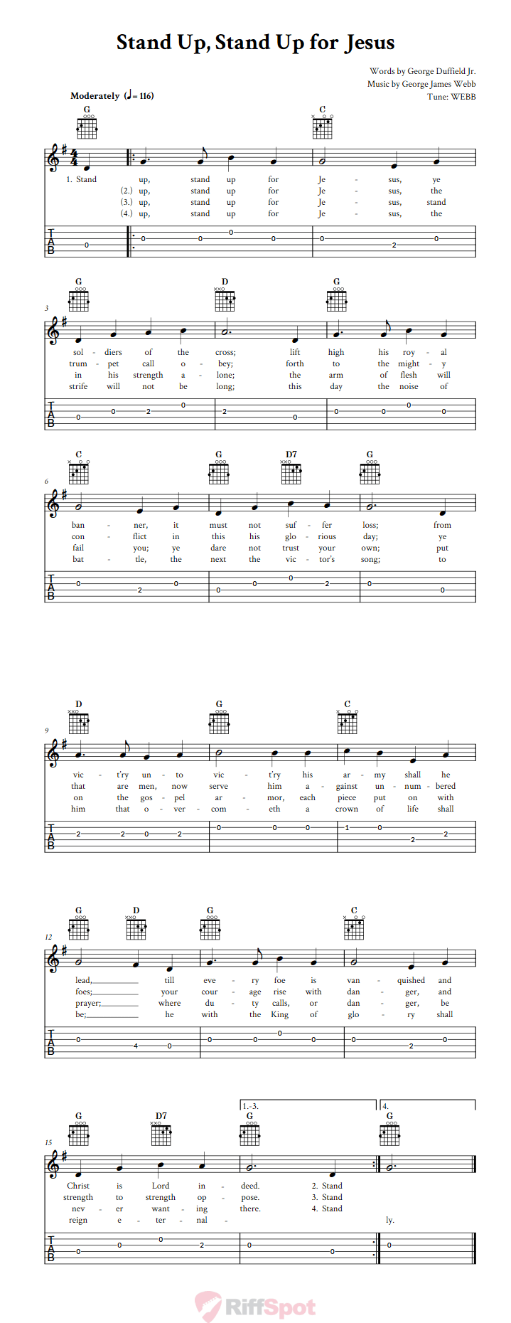 stand guitar chords