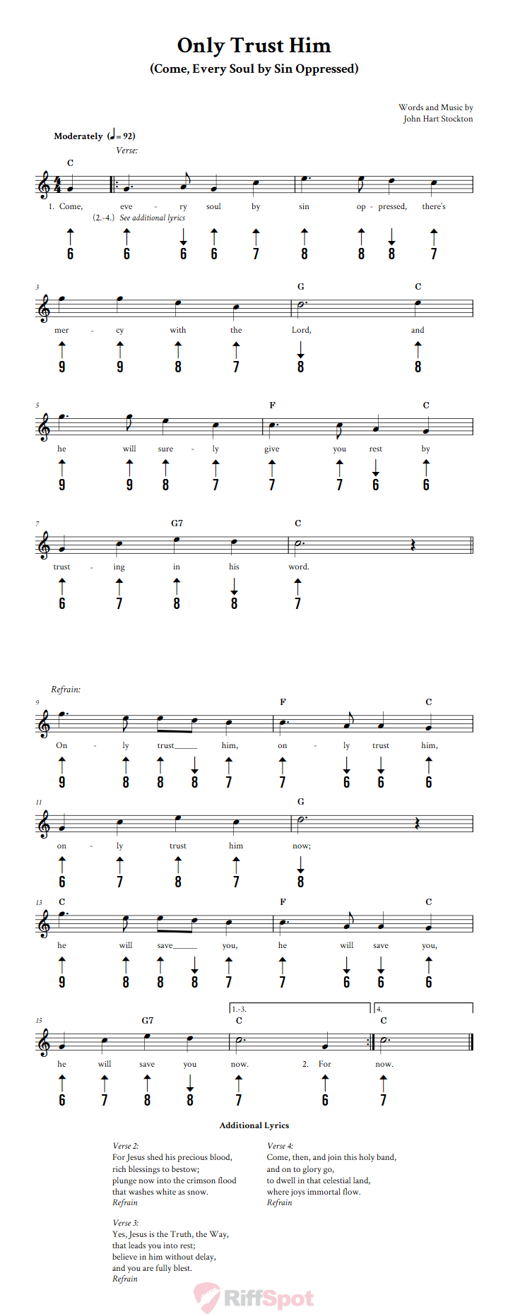 Only Trust Him Harmonica Tab