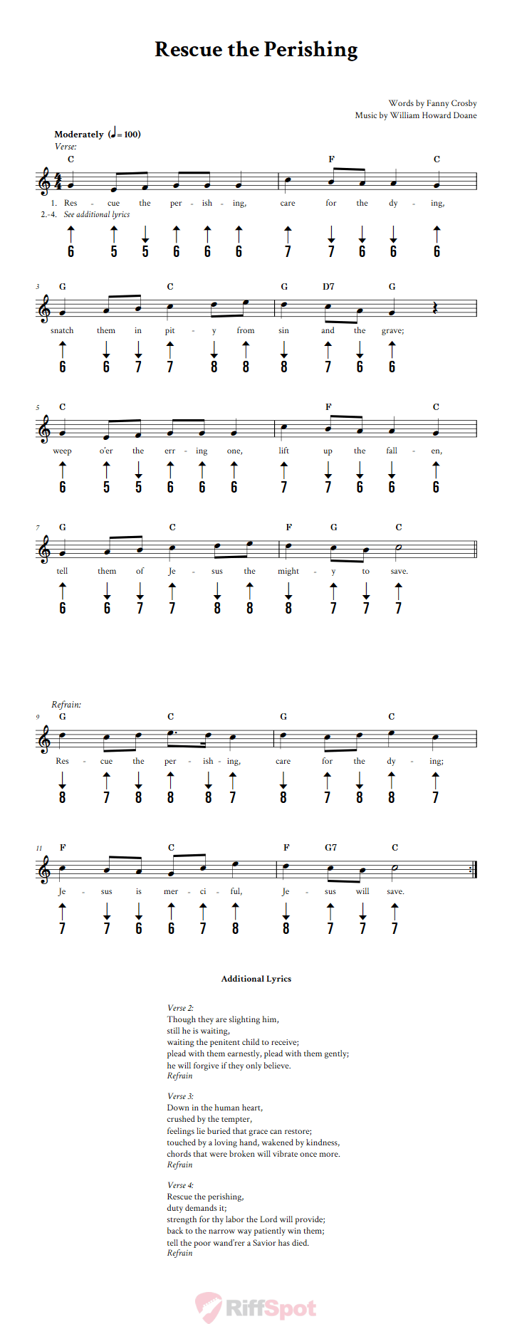 Rescue the Perishing Harmonica Tab