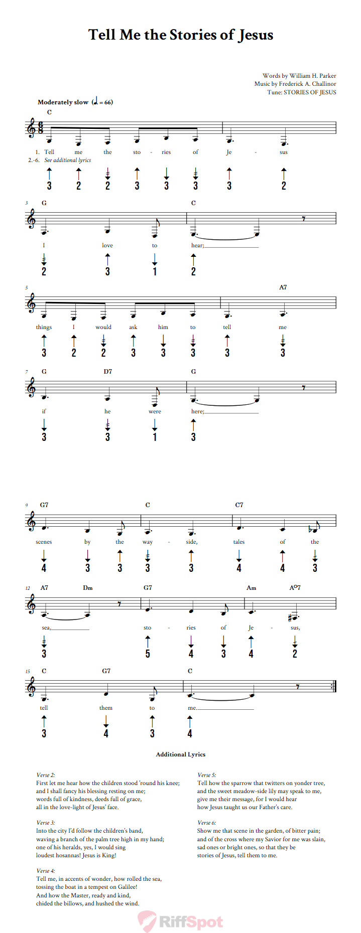Tell Me the Stories of Jesus Harmonica Tab