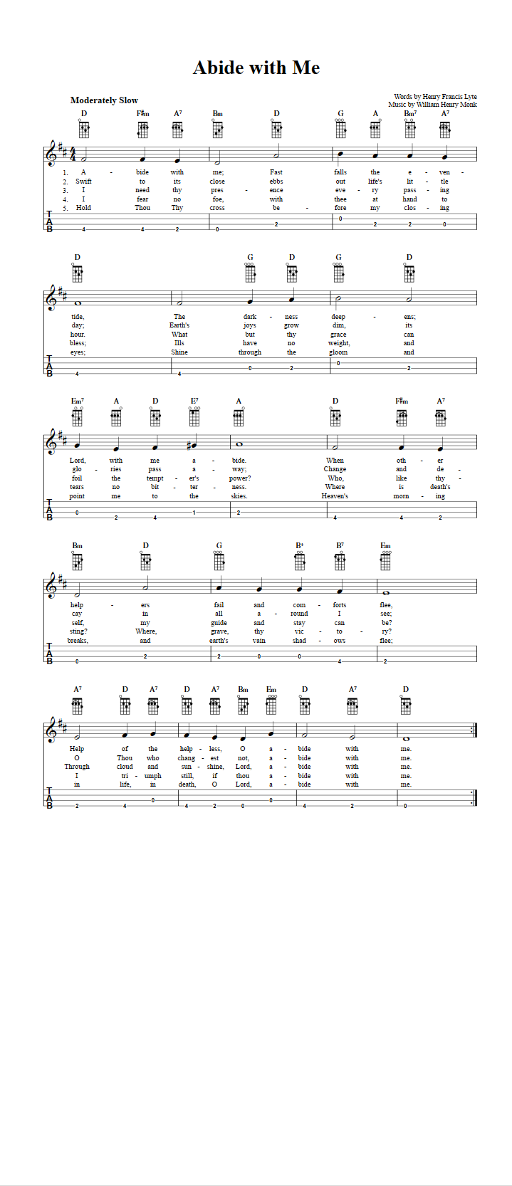 D Chord On Ukulele 9 Images G Major 7th Ukulele Chord Ukelib Chords Abide With Me Chords Sheet Music And Tab For Baritone Ukulele With Fix You Coldplay W Ukulele Chords