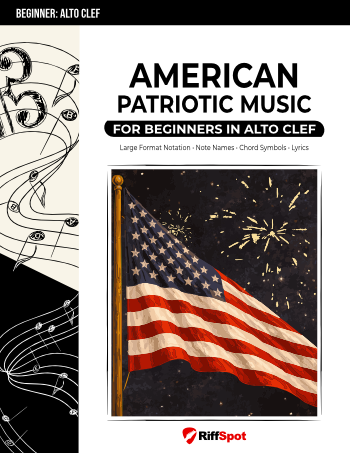 American Patriotic Music for Beginners in Alto Clef - PDF Ebook