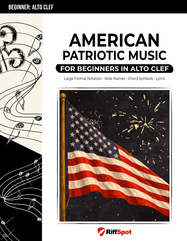 American Patriotic Music for Beginners in Alto Clef - PDF Ebook