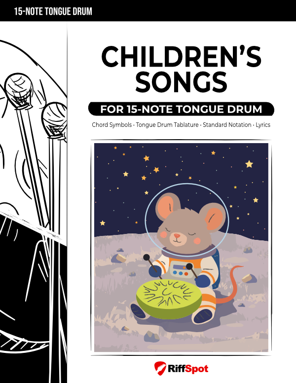 Children's Songs for 15-Note Tongue Drum - PDF Ebook
