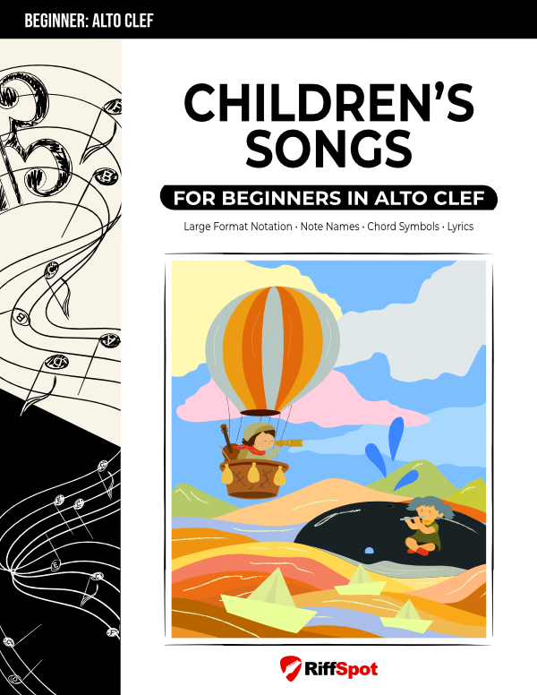Children's Songs for Beginners in Alto Clef - PDF Ebook