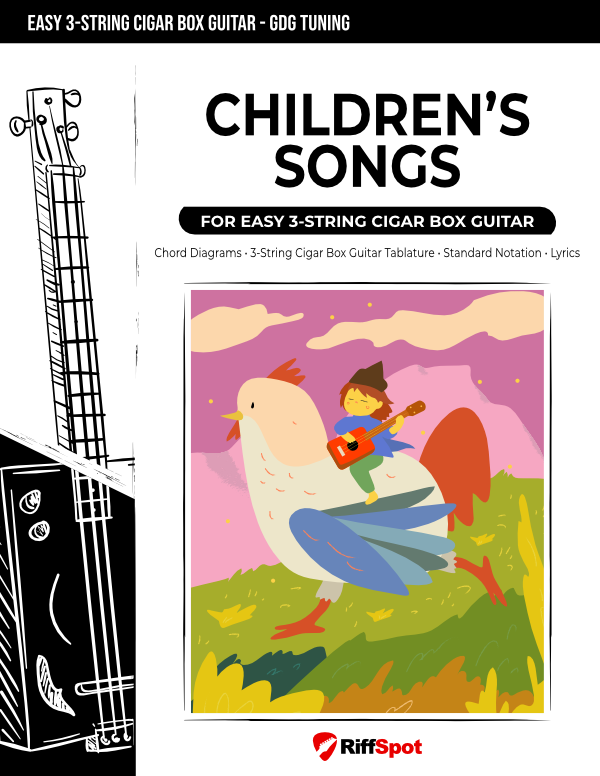 Children's Songs for Easy 3-String Cigar Box Guitar - PDF Ebook