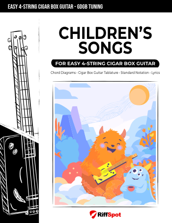Children's Songs for Easy 4-String Cigar Box Guitar - PDF Ebook