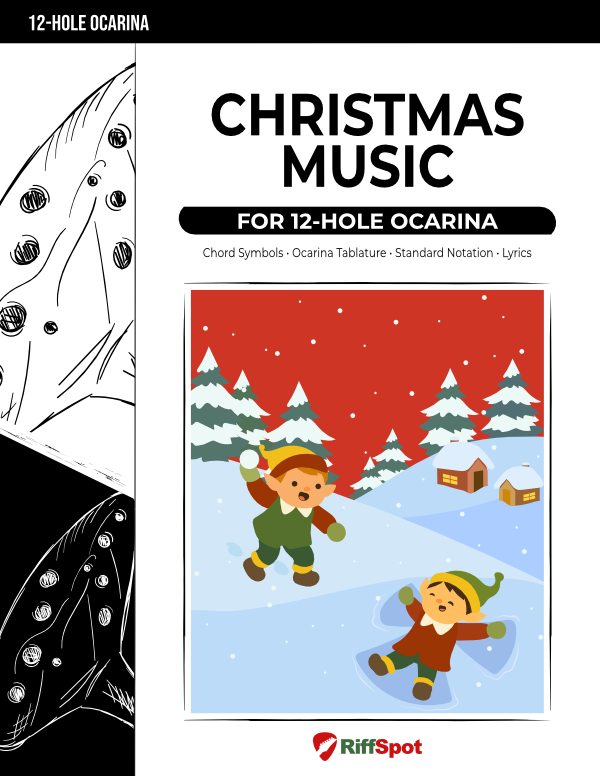 Christmas Music for 12-Hole Ocarina - PDF Ebook