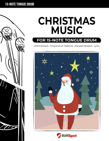 Christmas Music for 15-Note Tongue Drum - PDF Ebook