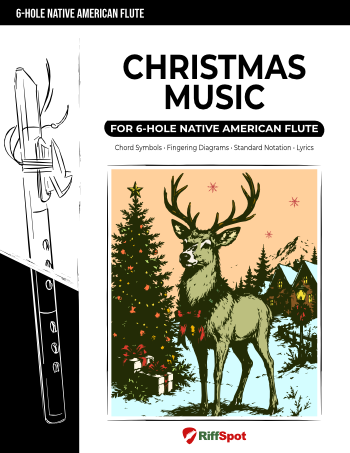 Christmas Music for 6-Hole Native American Flute - PDF Ebook