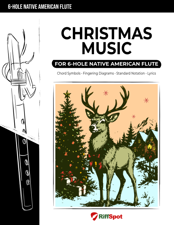 Christmas Music for 6-Hole Native American Flute - PDF Ebook