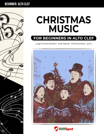 Christmas Music for Beginners in Alto Clef - PDF Ebook