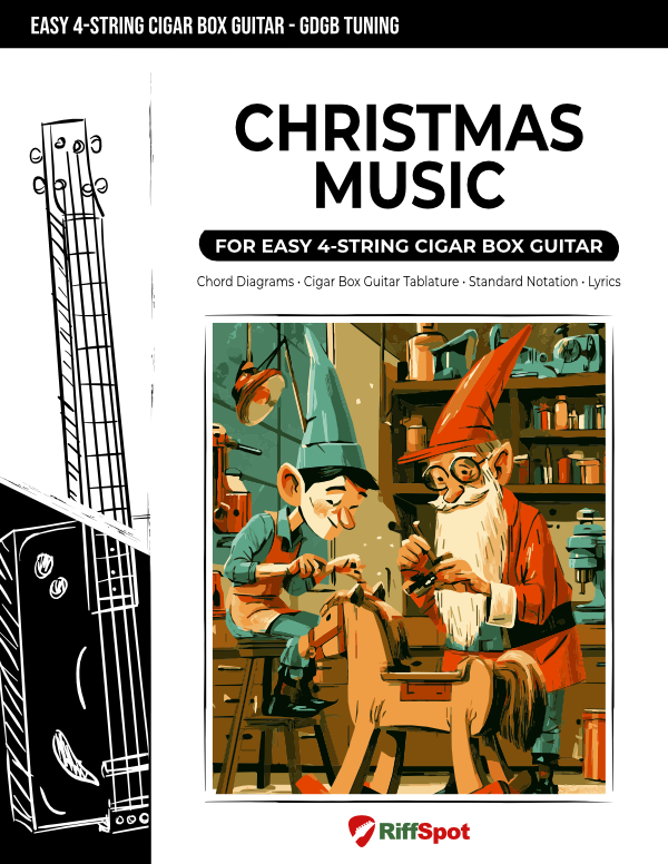 Christmas Music for Easy 4-String Cigar Box Guitar - PDF Ebook